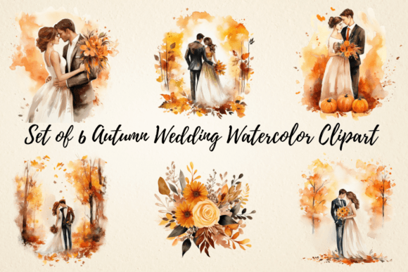 Autumn Wedding Watercolor Clipart: A Designer's Seasonal Toolkit