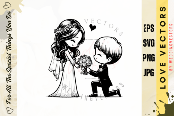 C3157: Crafting Timeless Romance with Wedding & Love Vectors