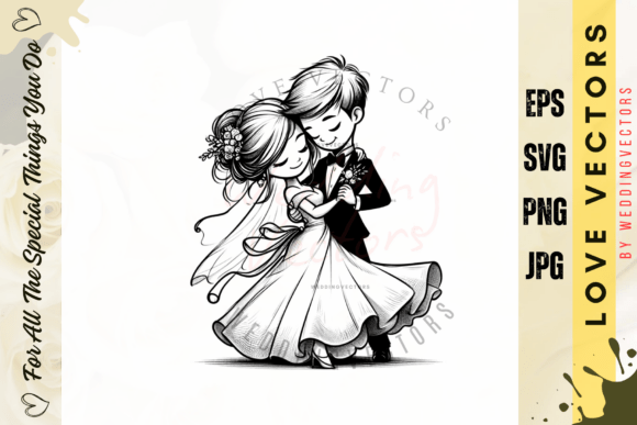 Capturing Romance: The Art of Wedding & Love Vectors