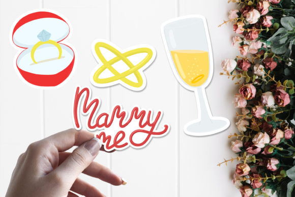Effortless Wedding Elegance: Using Printable Stickers