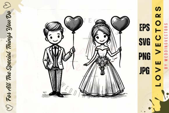 Elegant Wedding Vectors: C3102 Luxury Love Branding Artwork