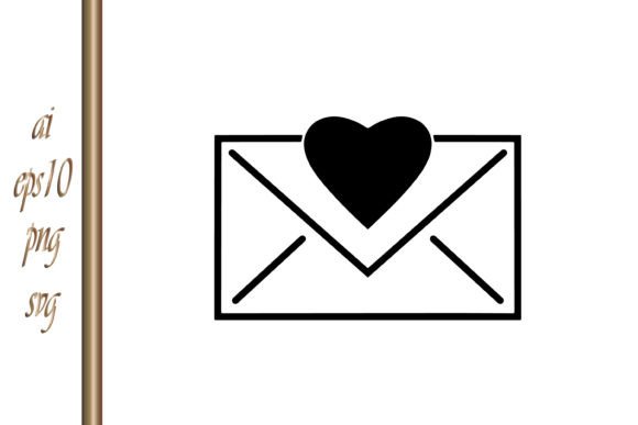 Handcrafted Charm: The Doodle Love Envelope with Heart Wedding Design