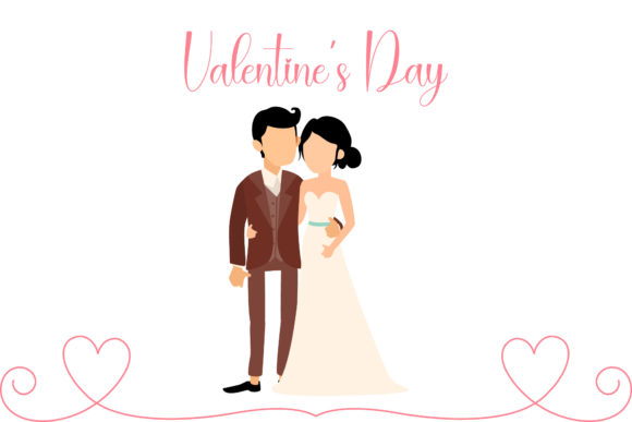 Valentine Couple Wedding Illustration: The Ultimate Design Asset