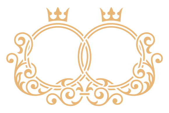 Wedding Monogram Template: Couple Frame Design Guide